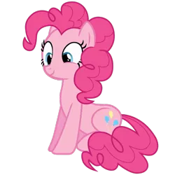 Size: 1500x1500 | Tagged: safe, artist:kuren247, derpibooru import, pinkie pie, earth pony, pony, cute, diapinkes, female, mare, simple background, sitting, solo, transparent background, vector