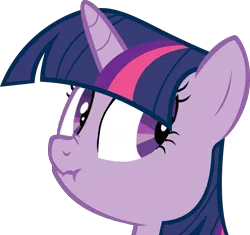 Size: 4976x4676 | Tagged: safe, artist:tidmouthmilk12, derpibooru import, twilight sparkle, unicorn, absurd resolution, liar face, liarpony, scrunchy face, simple background, solo, transparent background, unicorn twilight, vector