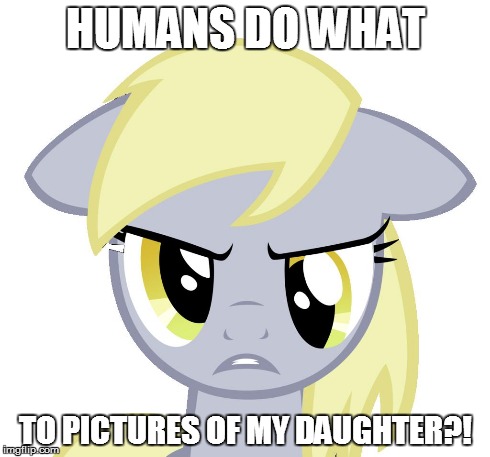 Size: 490x457 | Tagged: safe, derpibooru import, derpy hooves, pegasus, pony, female, floppy ears, frown, glare, gritted teeth, humans do what, image macro, looking at you, mare, meme, solo