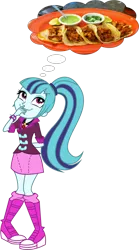 Size: 1066x1913 | Tagged: safe, derpibooru import, sonata dusk, equestria girls, rainbow rocks, simple background, solo, sonataco, taco, transparent background, vector