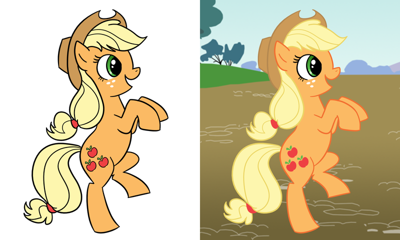 Size: 2000x1200 | Tagged: applejack, artist:apple-707, artist:madmax, colored, derpibooru import, safe, solo