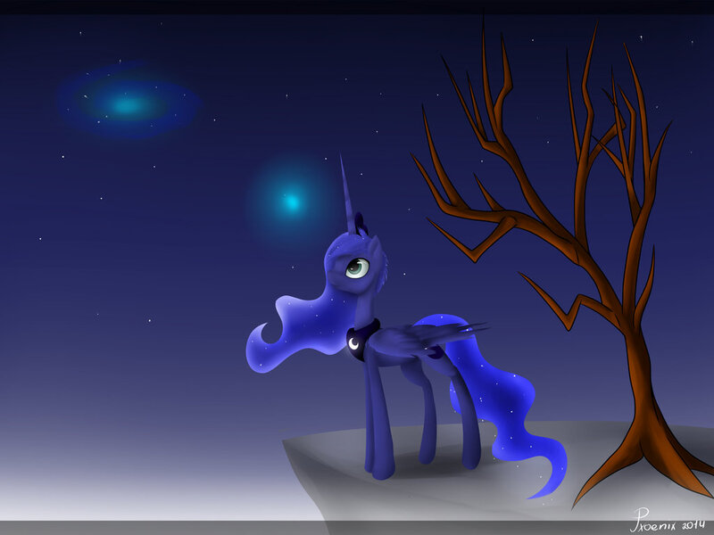 Size: 1024x768 | Tagged: safe, artist:pxoenix2014, derpibooru import, princess luna, solo