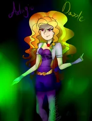 Size: 1024x1356 | Tagged: safe, artist:katedoof, derpibooru import, adagio dazzle, equestria girls, rainbow rocks, humanized, solo, watermark