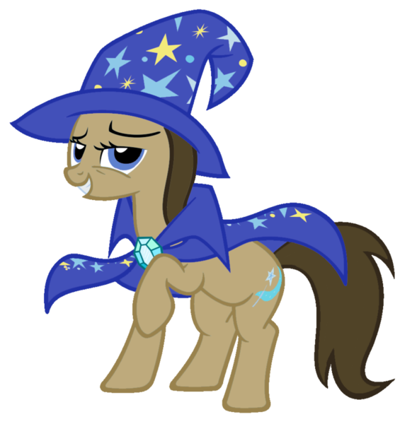 Size: 800x850 | Tagged: safe, artist:blah23z, derpibooru import, doctor whooves, time turner, trixie, pony, unicorn, female, mare, recolor, simple background, solo