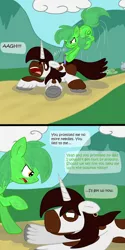 Size: 3000x6000 | Tagged: artist:bigmackintosh, blacksmith, derpibooru import, hardpea, needle, oc, oc:chic pea, oc:hardy mackintosh, ponyville hospital, safe, syringe, tumblr, unofficial characters only