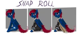 Size: 4500x2008 | Tagged: artist:pantzar, derpibooru import, fallout equestria, fallout equestria: frozen skies, oc, oc:snap roll, reference sheet, safe, solo, unofficial characters only