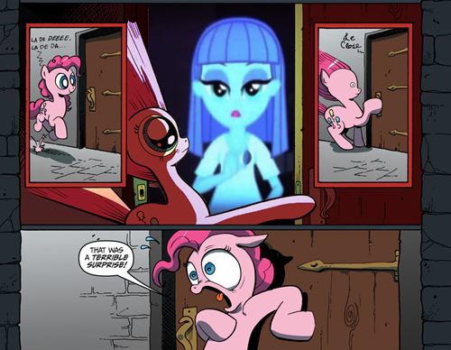 Size: 500x388 | Tagged: safe, derpibooru import, maud pie, pinkie pie, equestria girls, rainbow rocks, comic, exploitable meme, meme, surprise door