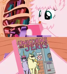 Size: 848x944 | Tagged: safe, derpibooru import, oc, oc:fluffle puff, unofficial characters only, pony, unicorn, book, book cover meme, exploitable meme, hate speech, meme, propaganda, racism