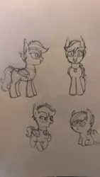 Size: 1840x3264 | Tagged: safe, artist:halcyon noctem, derpibooru import, oc, oc:night lark, unofficial characters only, bat pony, pony, female, filly, foal, mare, reference, sketch, traditional art, wip