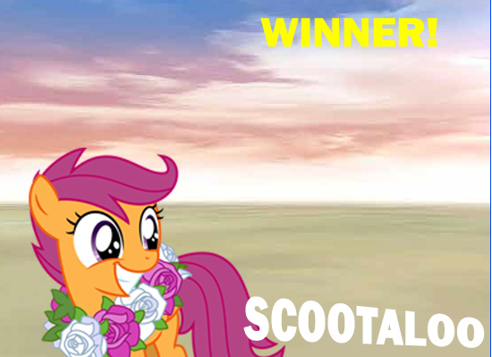 Size: 550x399 | Tagged: safe, derpibooru import, scootaloo, solo, super smash bros., super smash bros. 4, victory, victory screen