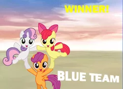 Size: 550x399 | Tagged: apple bloom, cutie mark crusaders, derpibooru import, safe, scootaloo, super smash bros., super smash bros. 4, sweetie belle, victory, victory screen