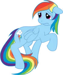 Size: 672x800 | Tagged: artist:sandwichdelta, floppy ears, frown, rainbow dash, raised hoof, sad, safe, simple background, solo, transparent background, vector