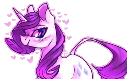 Size: 959x598 | Tagged: artist:marshmellowcannibal, heart, rarity, safe, simple background, solo, transparent background