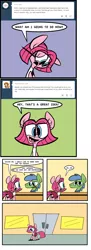 Size: 1280x3516 | Tagged: artist:joeywaggoner, comic, derpibooru import, diane, pinkie clone, pinkie pie, safe, the clone that got away, too many pinkie pies