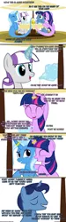 Size: 1050x3500 | Tagged: safe, artist:navitaserussirus, derpibooru import, night light, trixie, twilight sparkle, twilight velvet, genie, pony, unicorn, asktwixiegenies, female, horn ring, lesbian, magic, mare, shipping, twixie