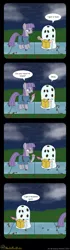 Size: 800x2846 | Tagged: artist:meckelfoxstudio, bag, candy, charlie brown, clothes, comic, costume, crossover, derpibooru import, halloween, happy ending, i got a rock, it's the great pumpkin charlie brown!, maud pie, peanuts, rock, safe