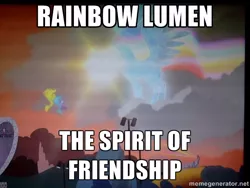 Size: 640x480 | Tagged: safe, derpibooru import, edit, edited screencap, screencap, alicorn, pony, equestria girls, rainbow rocks, rainbow lumen, spirit, the avatar of friendship