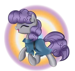 Size: 3529x3297 | Tagged: alternate hairstyle, artist:zoevulpez, cute, derpibooru import, happy, happy maud, maudabetes, maudie pie, maud pie, safe, smiling, solo, trotting, when she smiles