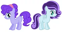 Size: 842x430 | Tagged: safe, artist:unoriginai, derpibooru import, oc, oc:nyx, oc:snowdrop, unofficial characters only, earth pony, pegasus, pony, blank flank, commission, cute, female, filly, goddamnit unoriginai, magical lesbian spawn, offspring, parent:maud pie, parent:oc:nyx, parent:oc:snowdrop, parent:pinkie pie, parents:oc x oc, parents:pinkiemaud, parents:snownyx, product of incest, simple background, white background