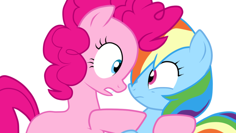 Size: 1268x714 | Tagged: dead source, safe, artist:stockingstreams, derpibooru import, pinkie pie, rainbow dash, equestria girls, rainbow rocks, blank flank, duo, holding, hoof around neck, shocked, simple background, tell me your secrets, transparent background, vector, wide eyes