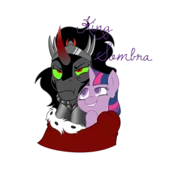 Size: 1191x1204 | Tagged: artist:dubsteppegasister, derpibooru import, female, king sombra, male, safe, shipping, straight, twibra, twilight sparkle