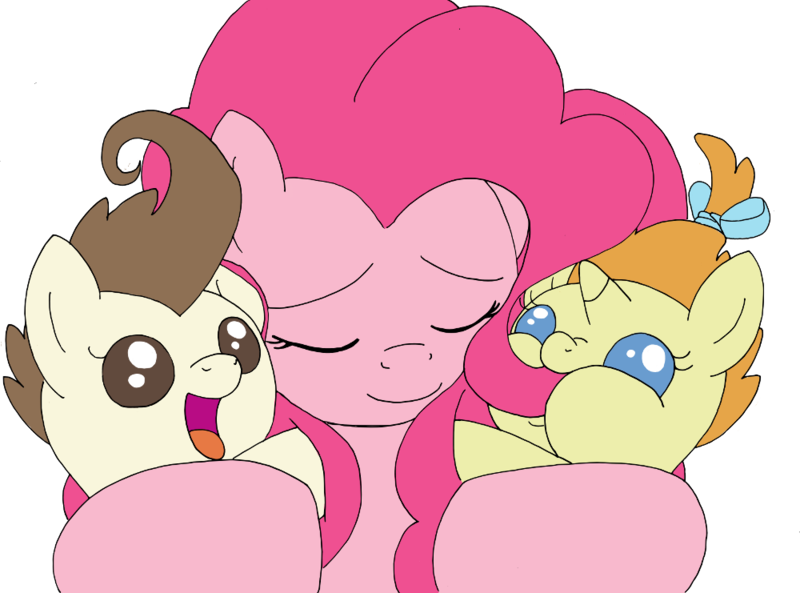 Size: 1000x741 | Tagged: artist:decompressor, derpibooru import, pinkie pie, pound cake, pumpkin cake, safe