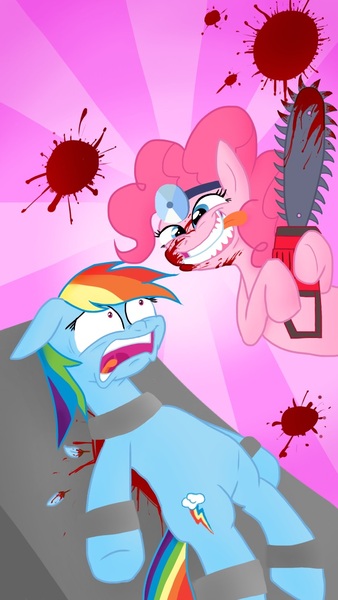 Lisa M - Blood Splattered Rainbow Dash