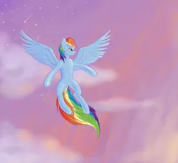 Size: 2115x1935 | Tagged: artist:sagebrushpony, derpibooru import, flying, rainbow dash, safe, solo