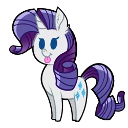 Size: 500x500 | Tagged: safe, artist:wildberry-poptart, derpibooru import, rarity, pony, :p, :t, ear fluff, silly, silly face, silly pony, simple background, smiling, solo, sticker, tongue out, transparent background, vector