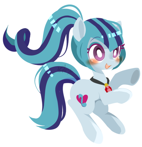 Size: 903x929 | Tagged: safe, artist:snow angel, derpibooru import, sonata dusk, ponified, equestria girls, rainbow rocks, blushing, cute, equestria girls ponified, open mouth, rearing, simple background, smiling, solo, sonatabetes, transparent background, underhoof