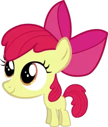 Size: 457x537 | Tagged: apple bloom, apulblom, artist:intrapulation, big head, impossibly large head, safe, simple background, transparent background, vector, wat