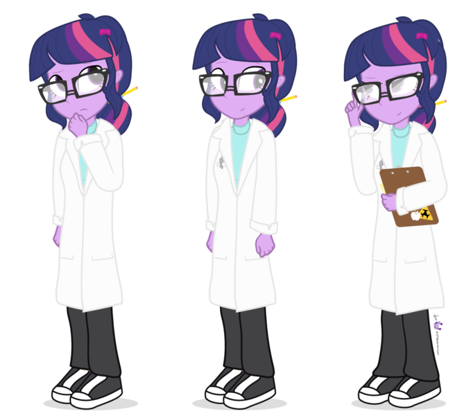 Size: 1000x880 | Tagged: safe, artist:dm29, derpibooru import, sci-twi, twilight sparkle, equestria girls, rainbow rocks, clipboard, clothes, egghead, glasses, lab coat, science, simple background, solo, transparent background