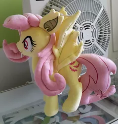 Size: 500x524 | Tagged: artist:onlyfactory, bootleg, derpibooru import, flutterbat, fluttershy, irl, photo, plushie, safe