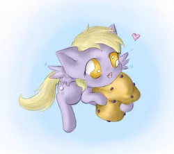 Size: 900x800 | Tagged: safe, artist:spectralpony, derpibooru import, derpy hooves, pegasus, pony, chibi, cute, derpabetes, female, mare, muffin, solo, that pony sure does love muffins