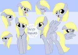 Size: 1799x1258 | Tagged: safe, artist:fire-girl872, derpibooru import, derpy hooves, pegasus, pony, blushing, crying, expressions, female, key, mare, reference sheet, scrunchy face, solo