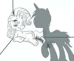 Size: 900x743 | Tagged: semi-grimdark, artist:rainb0wdashie, derpibooru import, rarity, oc, domestic abuse, raribuse, sketch