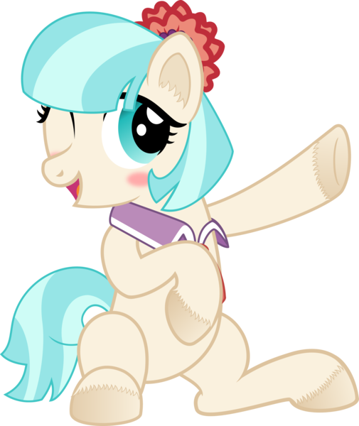 Size: 4212x5000 | Tagged: safe, artist:age3rcm, derpibooru import, coco pommel, absurd resolution, blushing, cocobetes, cute, simple background, solo, transparent background, unshorn fetlocks, vector, wink