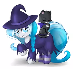 Size: 1280x1202 | Tagged: artist:askbubblelee, cat, clothes, costume, cute, derpibooru import, nightmare night, oc, oc:bubble lee, oc:imago, safe, socks, solo, striped socks, tumblr, unofficial characters only, weapons-grade cute, witch