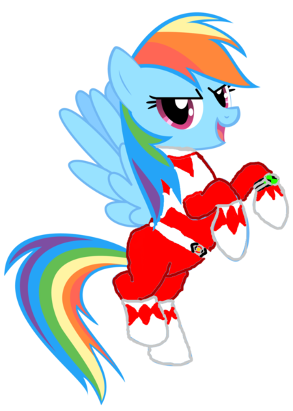 Size: 755x1057 | Tagged: safe, derpibooru import, rainbow dash, pegasus, pony, female, kyouryuu sentai zyuranger, mighty morphin power rangers, power rangers, red ranger, simple background, solo, super sentai, transparent background, tyrannoranger, zyuranger