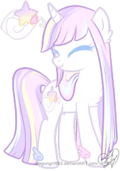 Size: 1024x1452 | Tagged: safe, artist:diigii-doll, derpibooru import, oc, oc:swfit wishes, unofficial characters only, pony, unicorn, eyes closed, solo