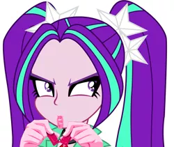 Size: 1075x907 | Tagged: suggestive, derpibooru import, aria blaze, equestria girls, /mlp/, condom, condom in mouth, exploitable meme, meme, mouth hold, simple background, solo, vector, white background