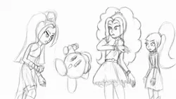 Size: 1600x900 | Tagged: safe, derpibooru import, adagio dazzle, aria blaze, sonata dusk, equestria girls, rainbow rocks, kirby, kirby (character), the dazzlings