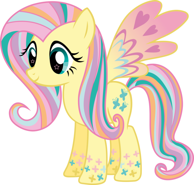 Size: 5635x5395 | Tagged: absurd resolution, artist:sugar-loop, derpibooru import, fluttershy, rainbow power, safe, simple background, solo, transparent background, vector