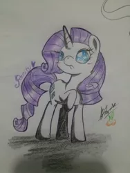 Size: 2448x3264 | Tagged: safe, artist:chichicherry123, derpibooru import, rarity, solo, traditional art