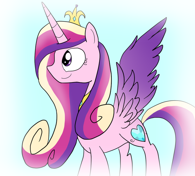 Size: 1000x900 | Tagged: artist:jayivee, derpibooru import, princess cadance, safe, solo