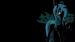 Size: 1920x1080 | Tagged: artist:braukoly, derpibooru import, looking at you, queen chrysalis, raised hoof, safe, solo, vector, wallpaper