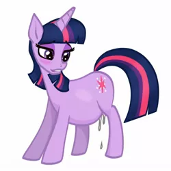 Size: 1080x1080 | Tagged: suggestive, artist:riddleaellinea, derpibooru import, edit, twilight sparkle, pony, unicorn, amniotic fluid, blushing, female, mare, pregnant, solo, solo female, waterbreak, wingless edit