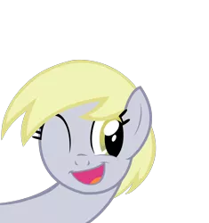 Size: 2200x2342 | Tagged: safe, artist:kuren247, derpibooru import, derpy hooves, pegasus, pony, female, mare, simple background, solo, transparent background, vector, wink