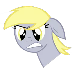 Size: 2200x2144 | Tagged: safe, artist:kuren247, derpibooru import, derpy hooves, pegasus, pony, angry, female, mare, simple background, solo, transparent background, vector