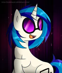 Size: 1024x1195 | Tagged: safe, artist:jayivee, derpibooru import, vinyl scratch, solo